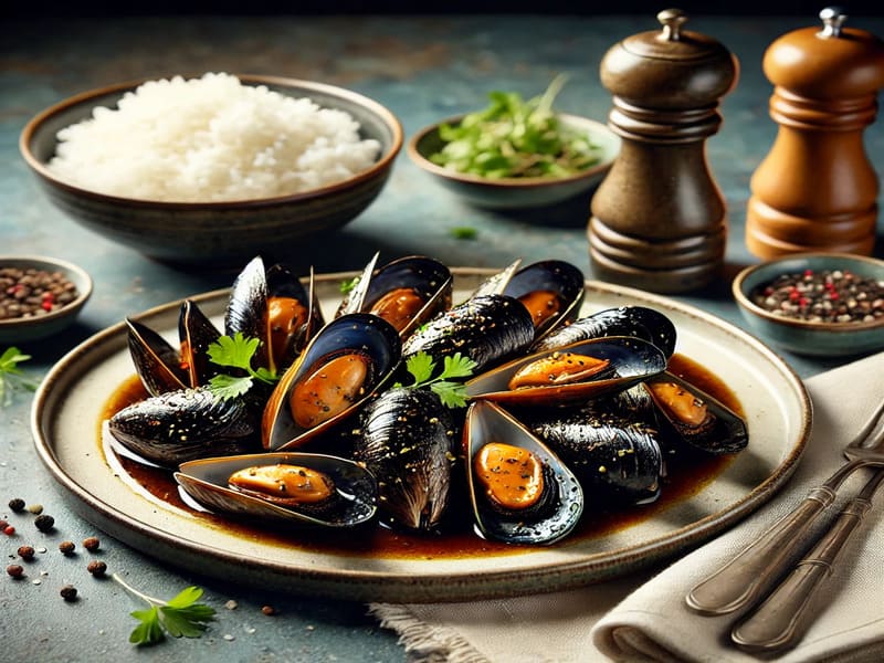 A Simple Way to Cook Black Pepper Mussels Restaurant-Style Recipe at Home