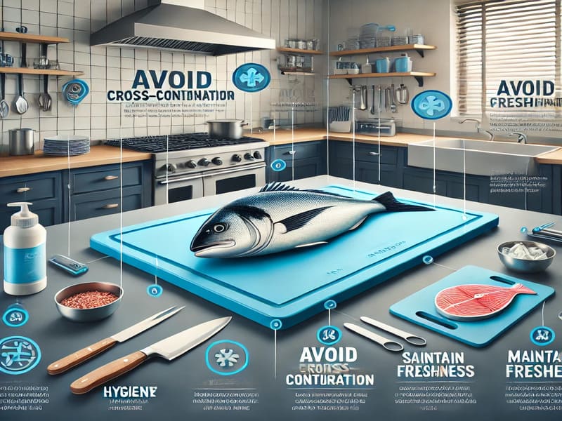 Safe Ways to Prepare Raw Seafood Dishes The Importance of Using a Blue Cutting Board