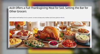 Aldi Thanksgiving Meal for 10 People Costs Just $40, What’s the Catch?