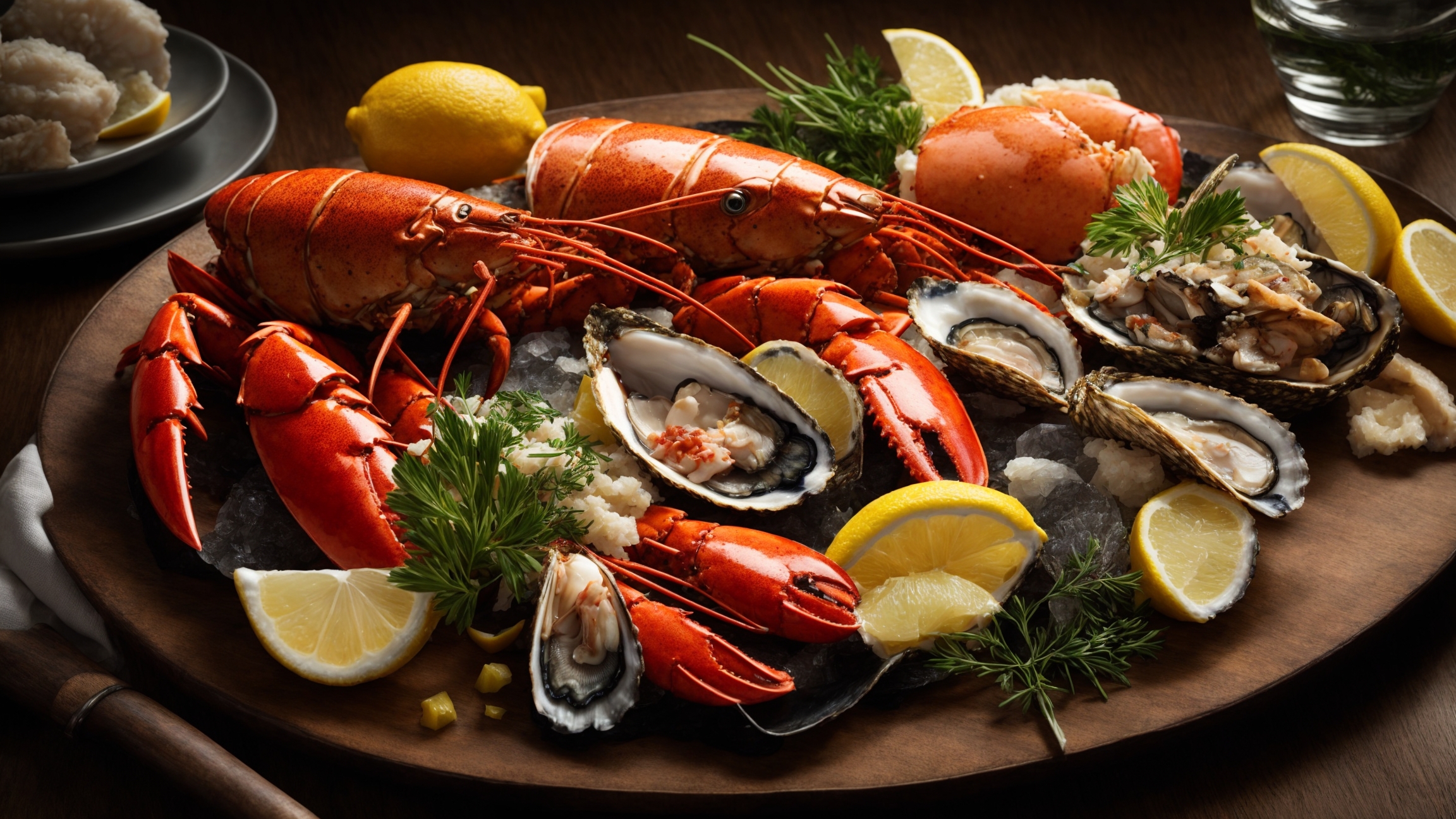 Hidangan seafood segar di Chef’s Corner London