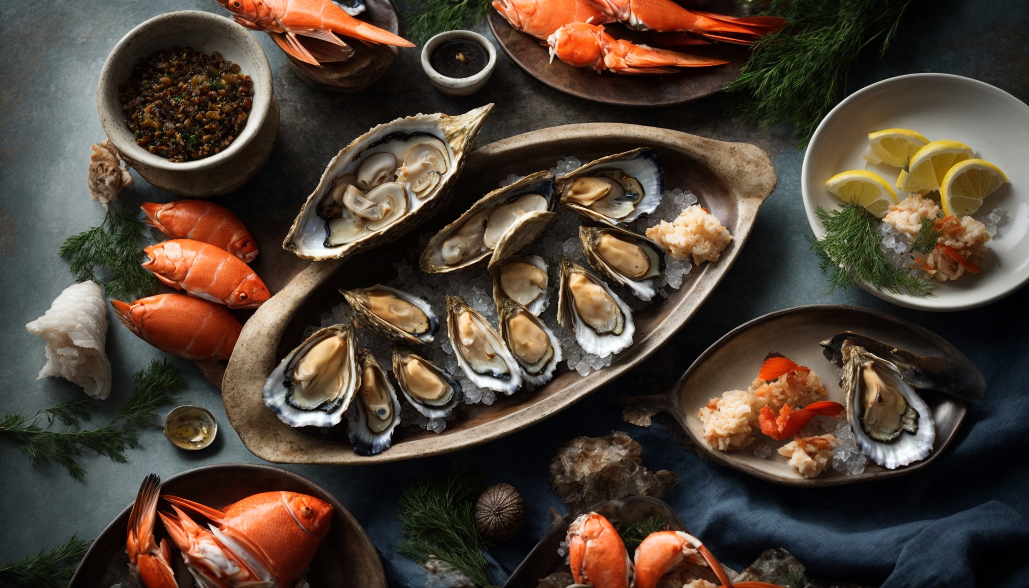 Hidangan seafood London yang elegan dan segar